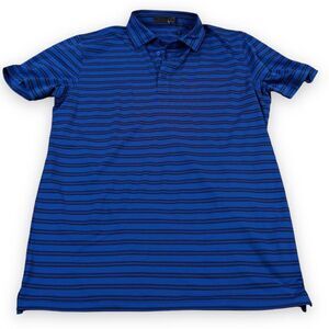 G/Fore Golf Shirt Men's Sm Navy Blue Blue Stripes‎ Breathable